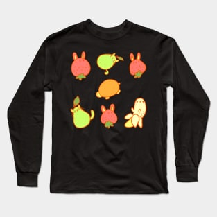 Fruit animals illustration Long Sleeve T-Shirt